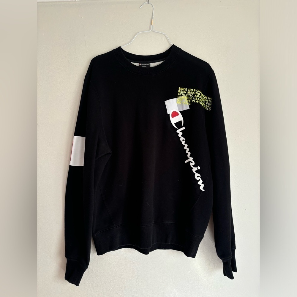 Champion Mens Super Fleece 2.0 Behind The Label Crew - Picture 2 of 9